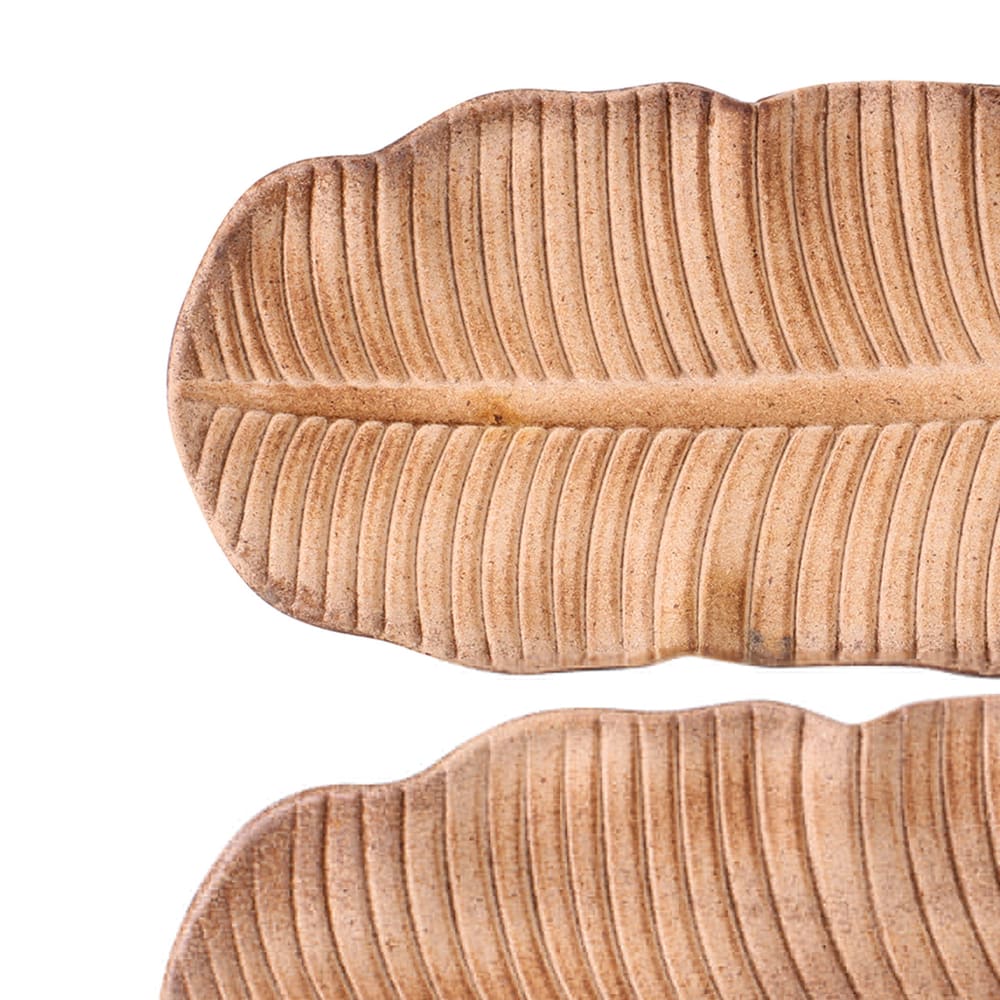Set de 2 vide-poches en bois feuilles - Maisons du Monde