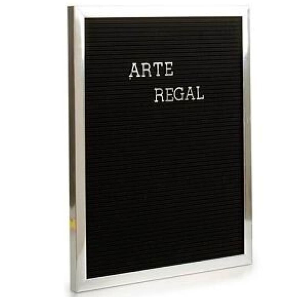 Tableau à lettres noir et argenté