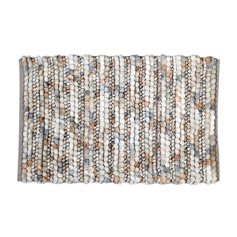Tapis de bain et descente de lit  sable 50x80 cm