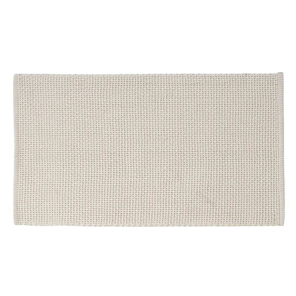 Tapis de bain et descente de lit  ecru 60x100 cm