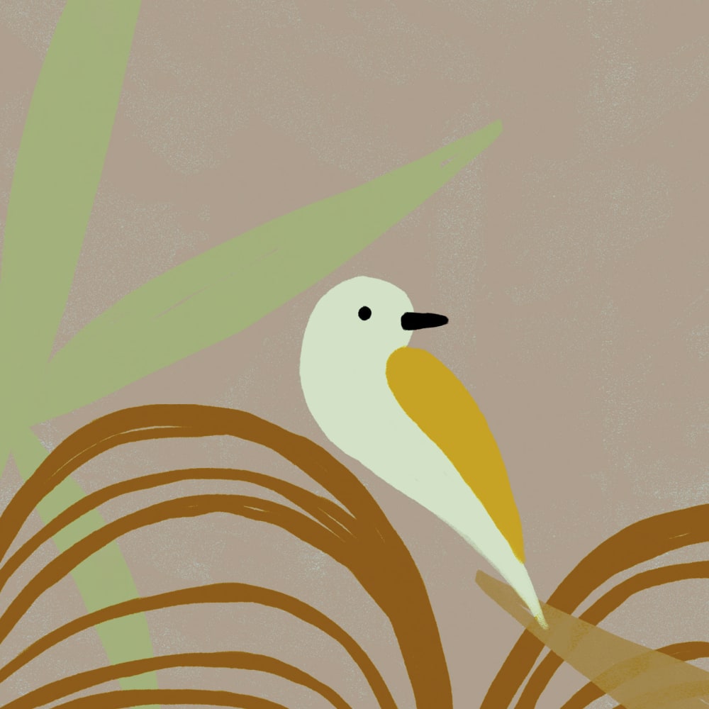 Papier peint sauvages coloré, jaune 150 x 250cm — vue 4