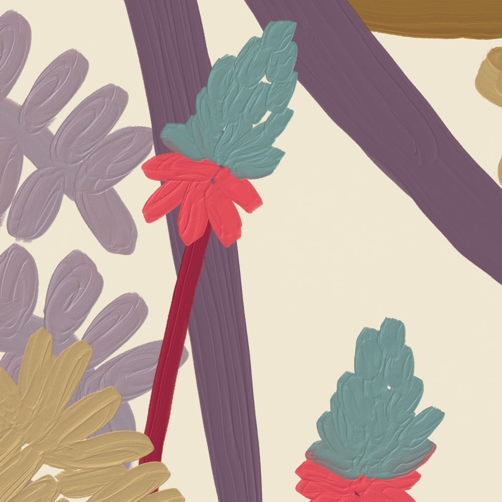 Papier peint jungle cactus, beige 375 x 250cm — vue 4