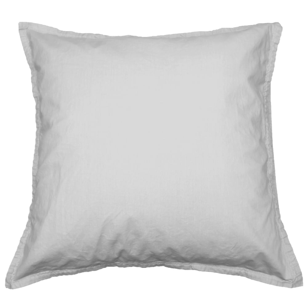 Llot de 2 taies d'oreiller en coton gris perle 65x65 cm - Maisons du Monde