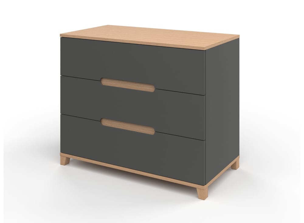Commode 3 tiroirs ardoise