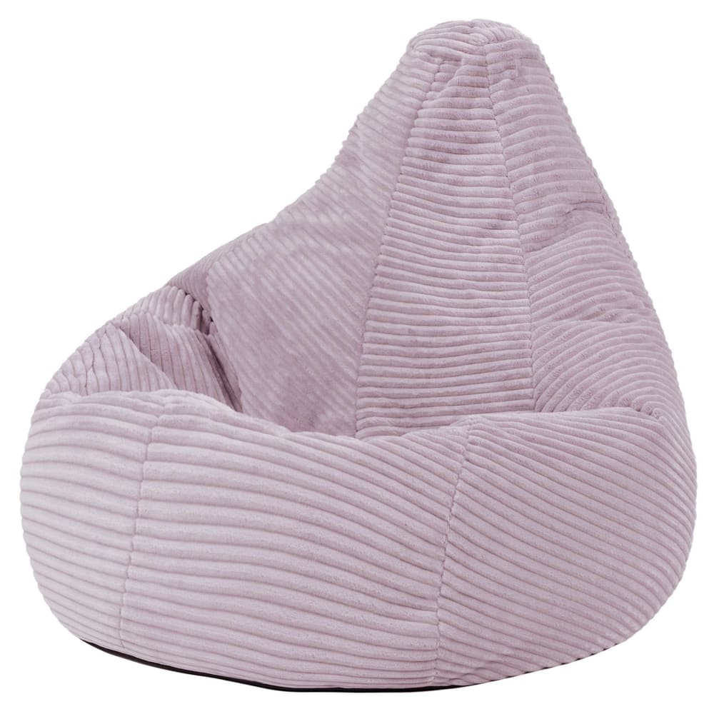 Icon Sitzsack für Kinder aus Cord mit hoher Rückenlehne, Lila style classic chic VIOLETT SAMT Kinder