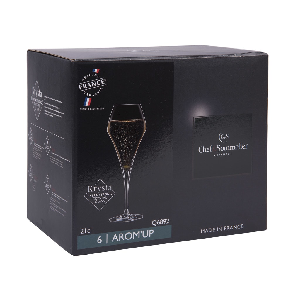 De 6 flûtes à champagne arom'up 21 cl (lot transparent / cristal en - Maisons du Monde