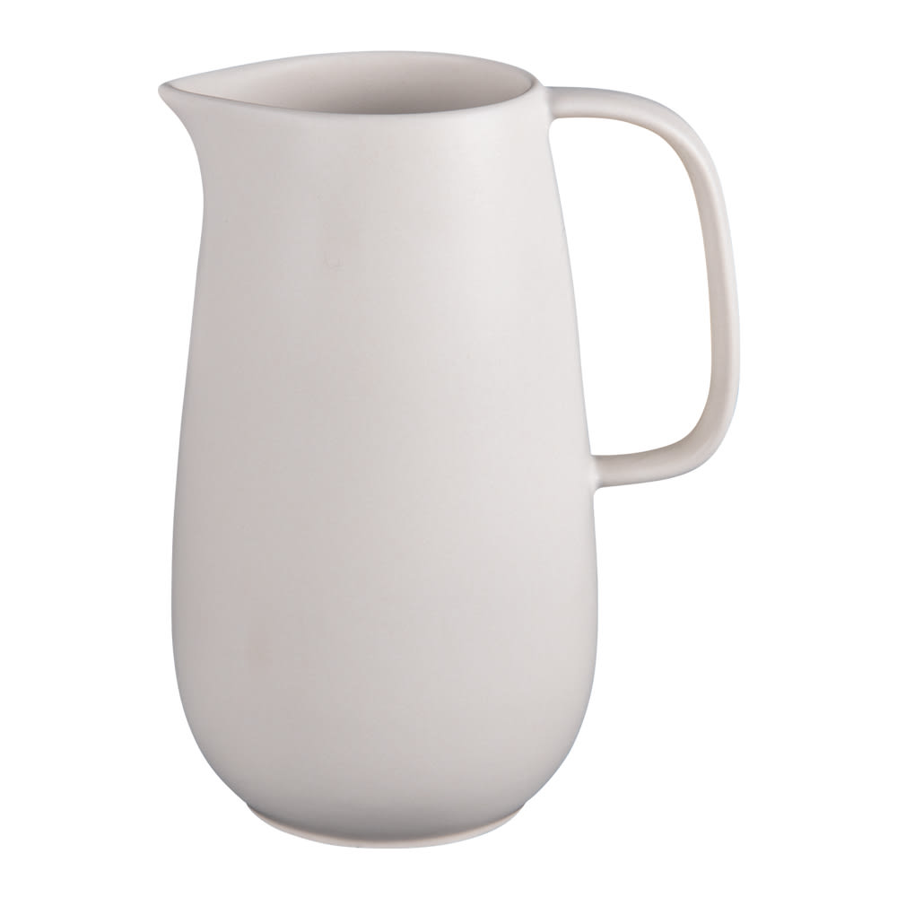 Pichet uno 2 l crème beige en grès Pichet uno 2 l crème beige en grès