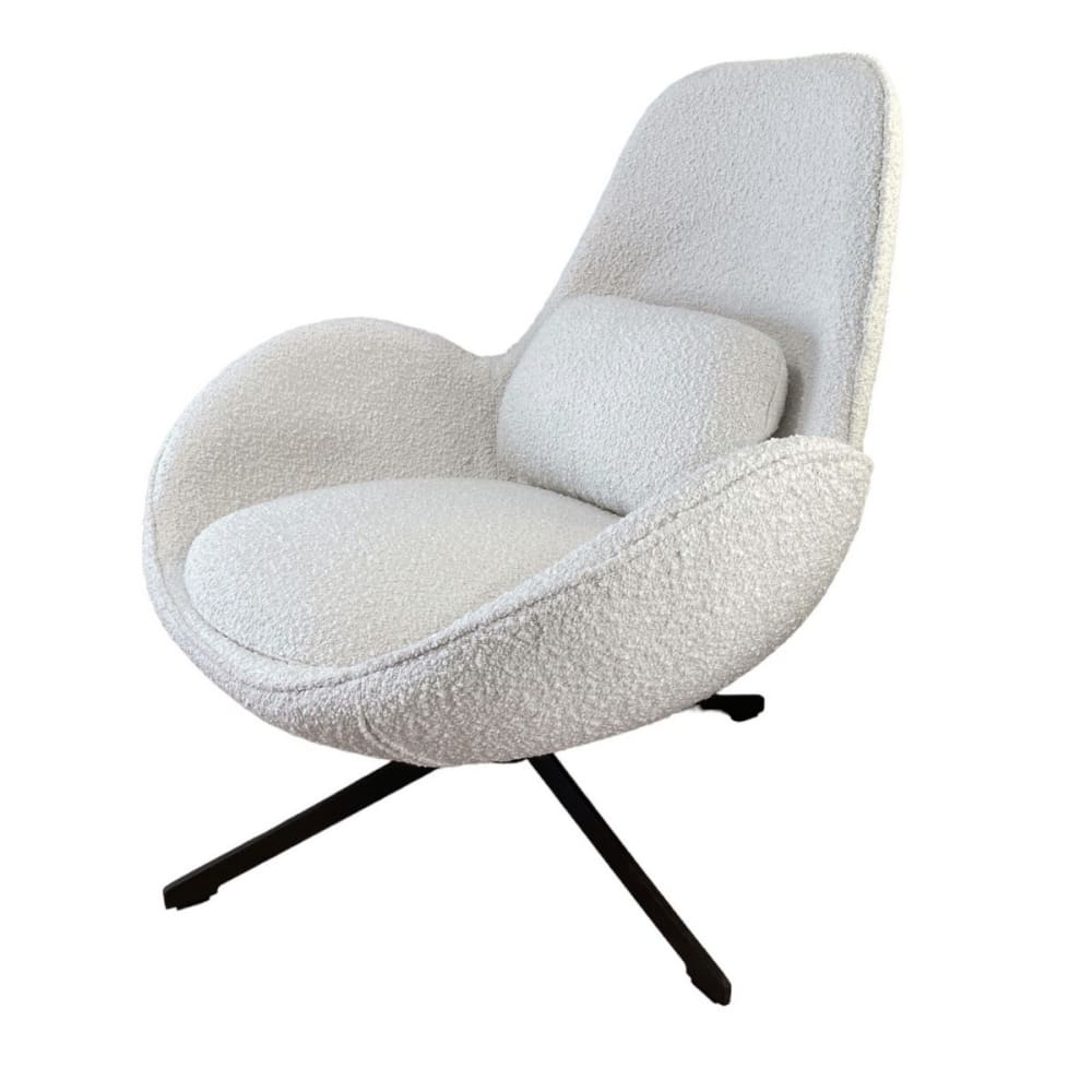fauteuil en tissu bouclé