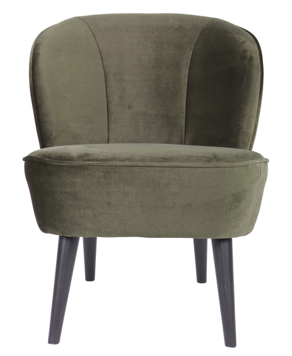 Sillón de terciopelo cálido