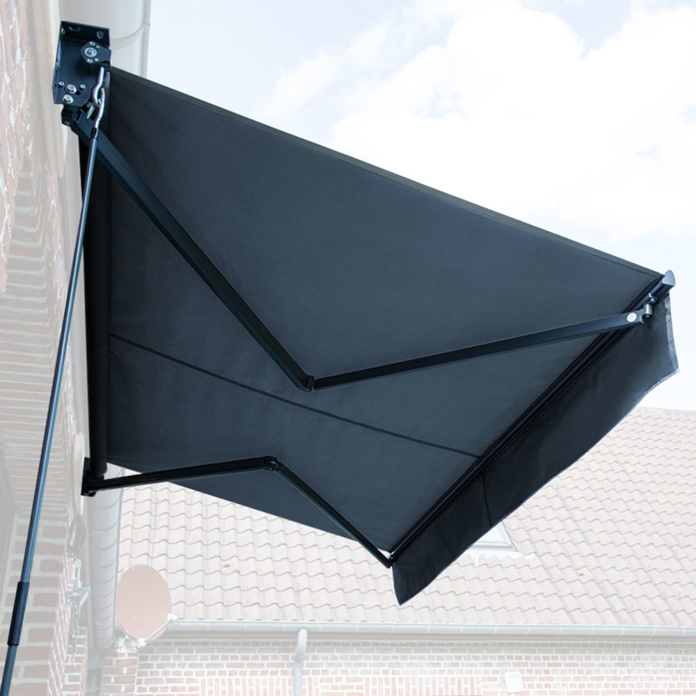 Store banne 2,5 × 2m toile anthracite - Maisons du Monde