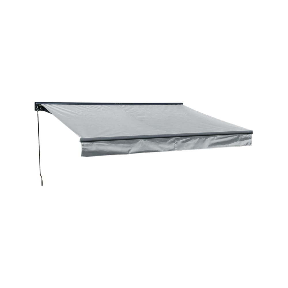 Store banne 2,95 × 2,5m avec semi-coffre toile grise