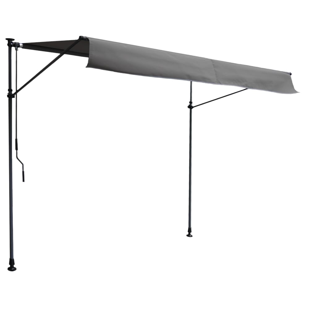 Store banne pour balcon 3 × 1,2m toile anthracite