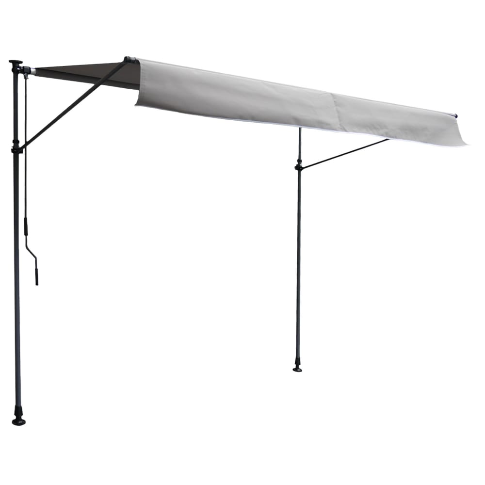 Store banne pour balcon 3 × 1,2m toile grise