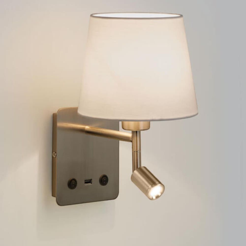 Applique tête de lit liseuse laiton patiné - Maisons du Monde