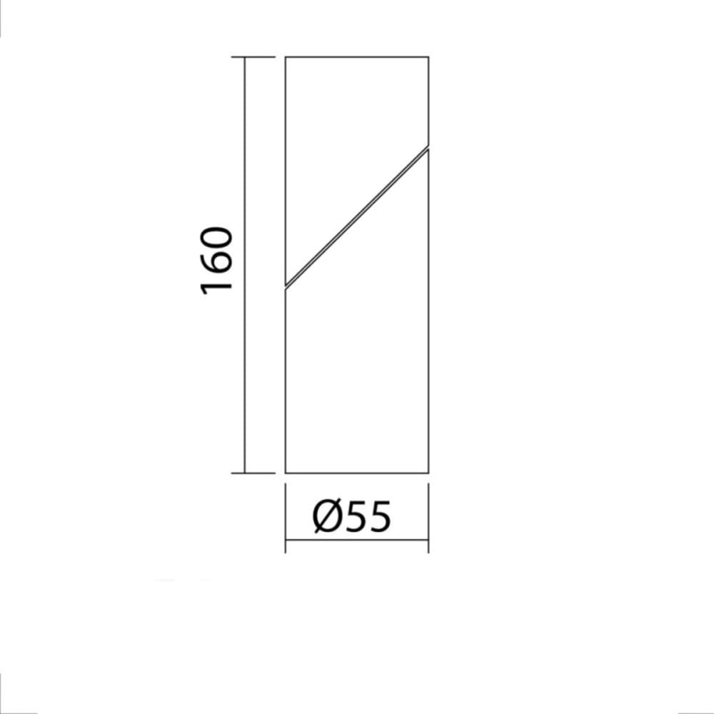 Spot orientable métal noir mat — vue 4