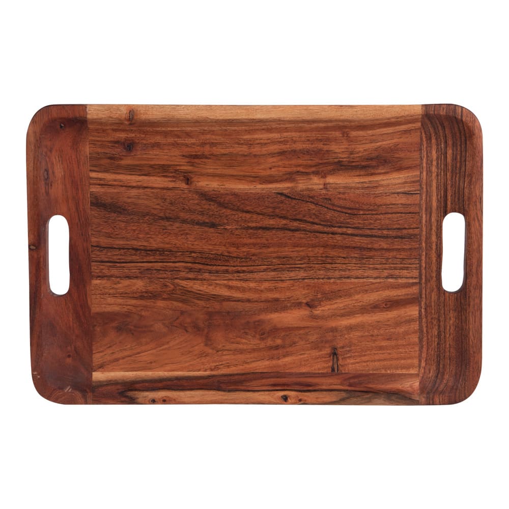Plateau rectangulaire 45x30cm marron en bois