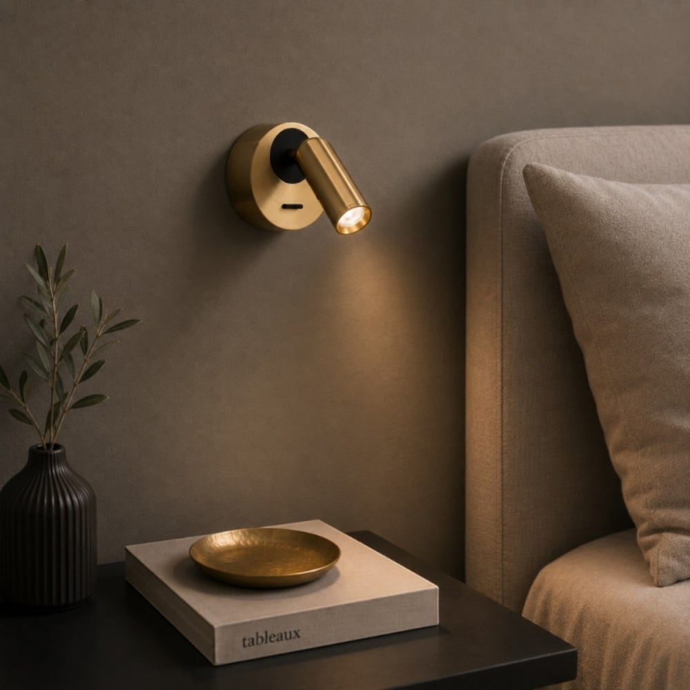 Applique led liseuse laiton — vue 4