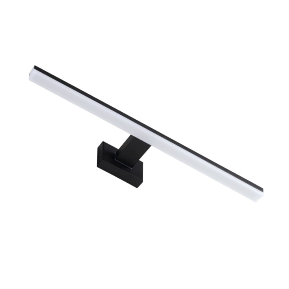 Grande applique salle de bain métal noir