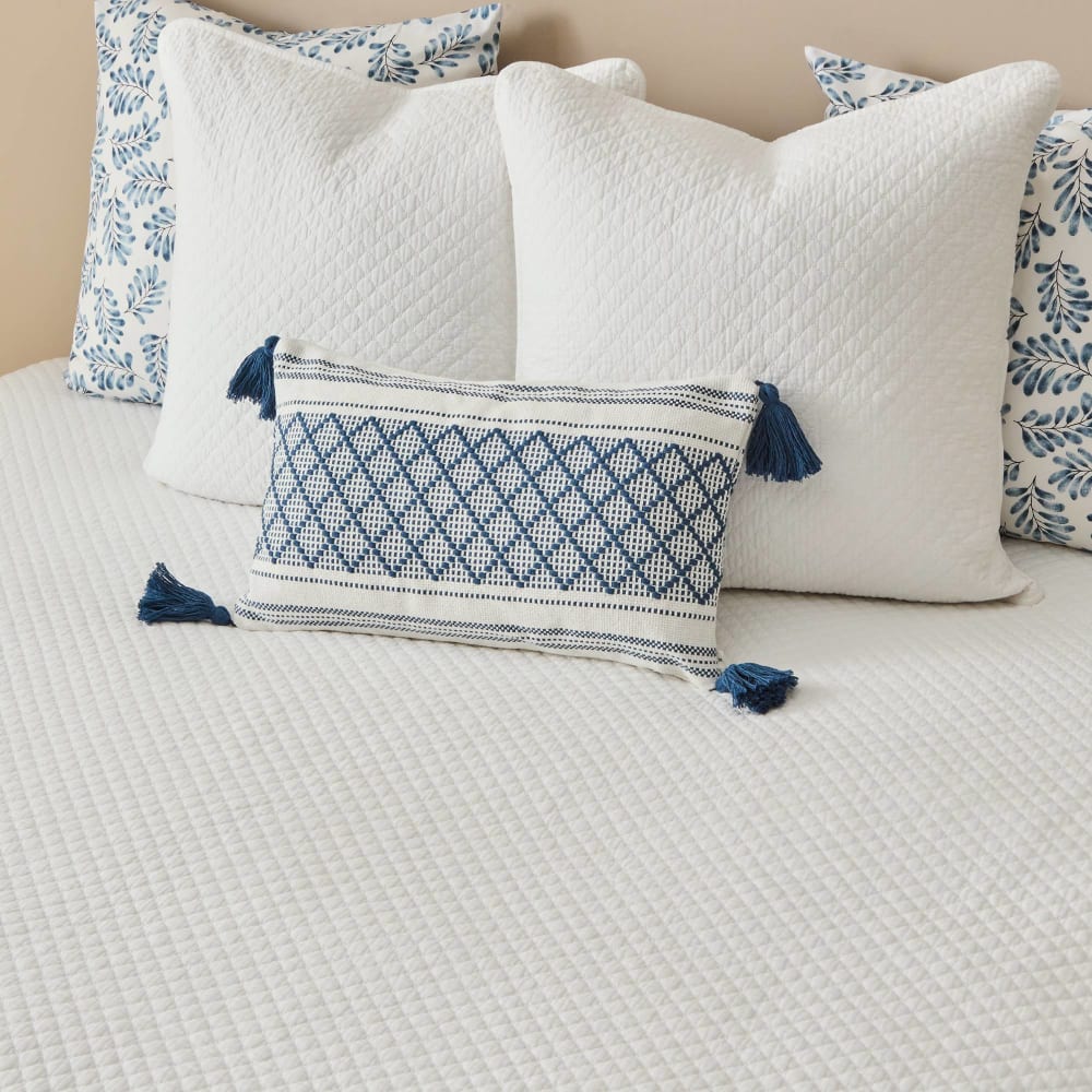 Colcha de algodón acolchada color blanco. Cama 180-200cm - Maisons du Monde
