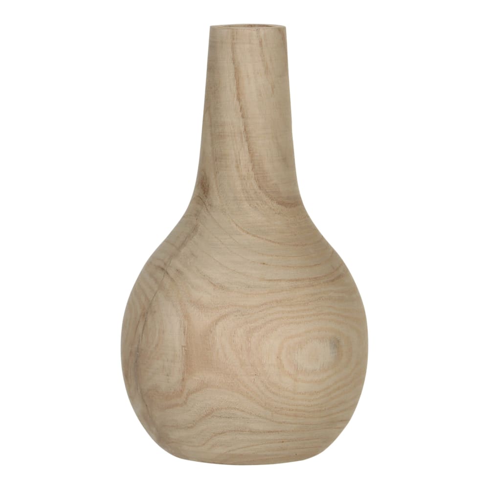 Vase Marron clair Bois de paulownia H28xl16xL16cm