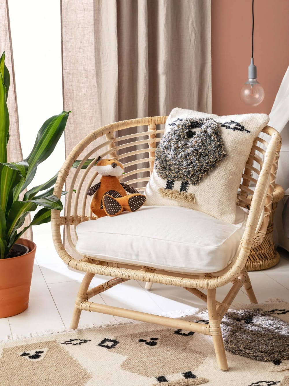 Funda de almohada gris 45x45