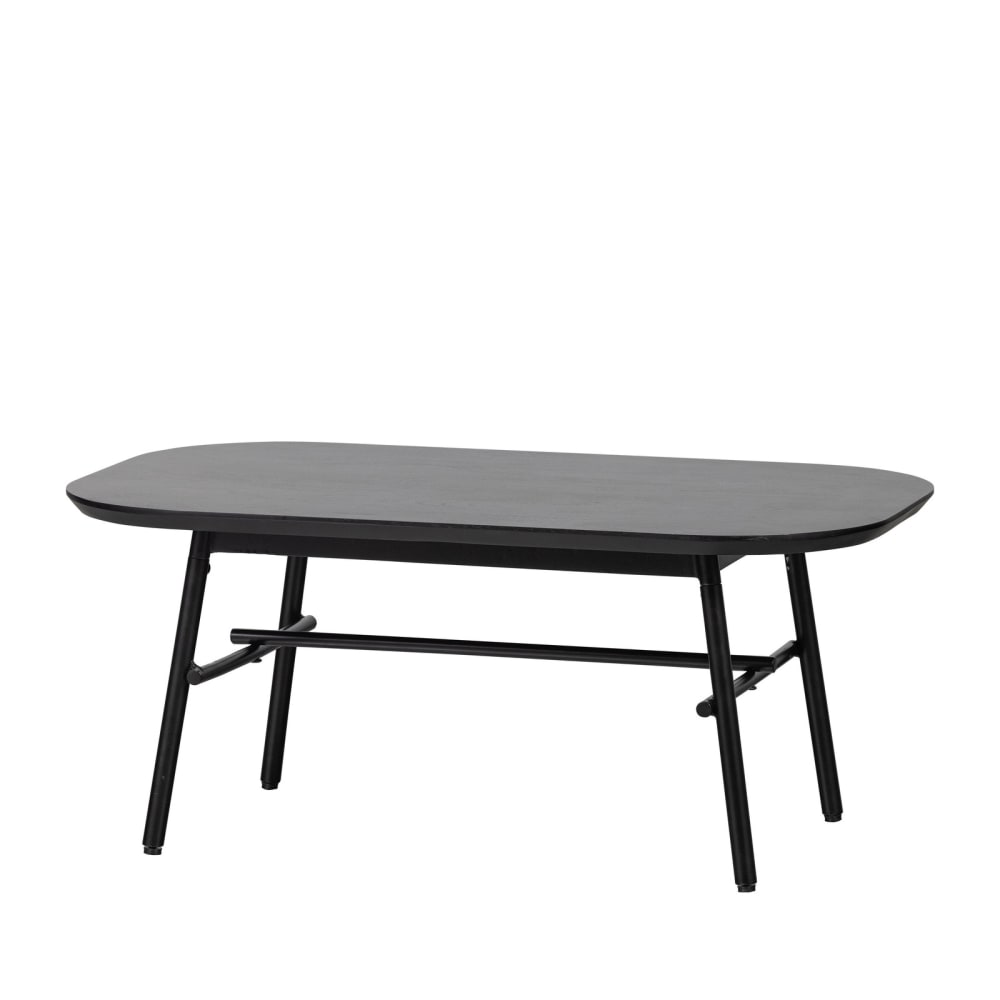 vtwonen Couchtisch aus Mangoholz und Metall, schwarz style modern - -