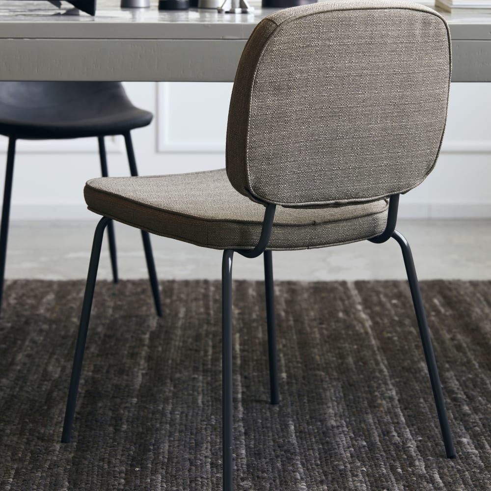 Sedia in tessuto grigio - house doctor