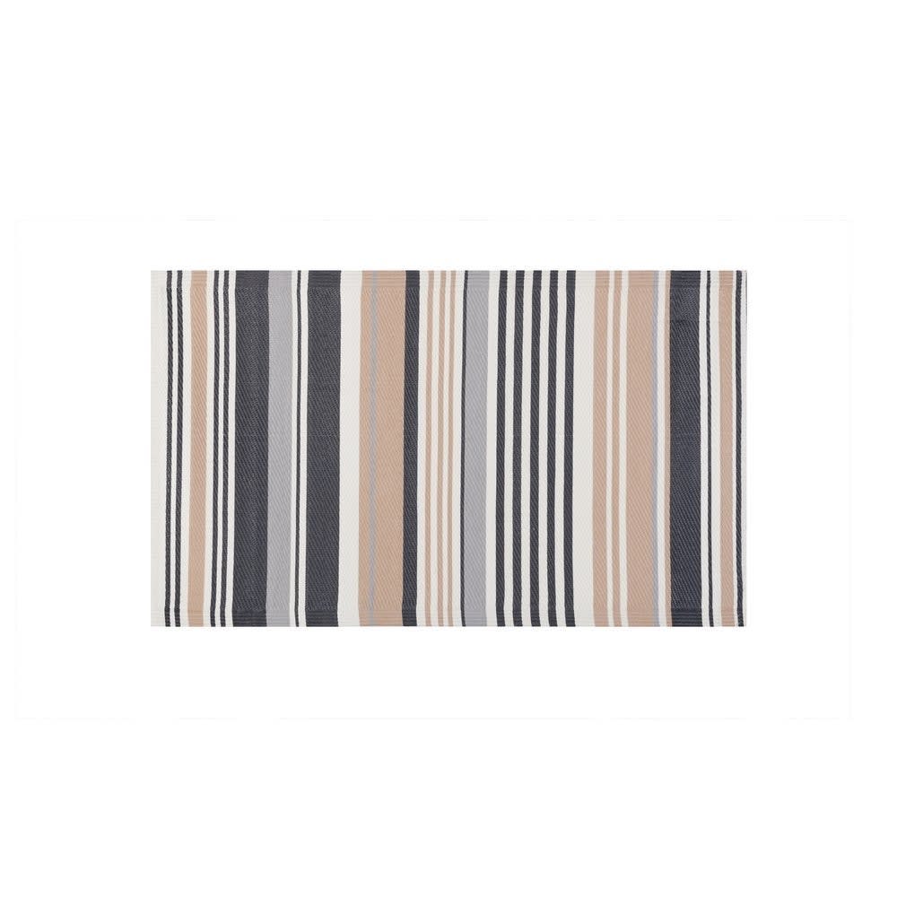 Alfombra jardín rayas chios beige 90x150 cm - Maisons du Monde