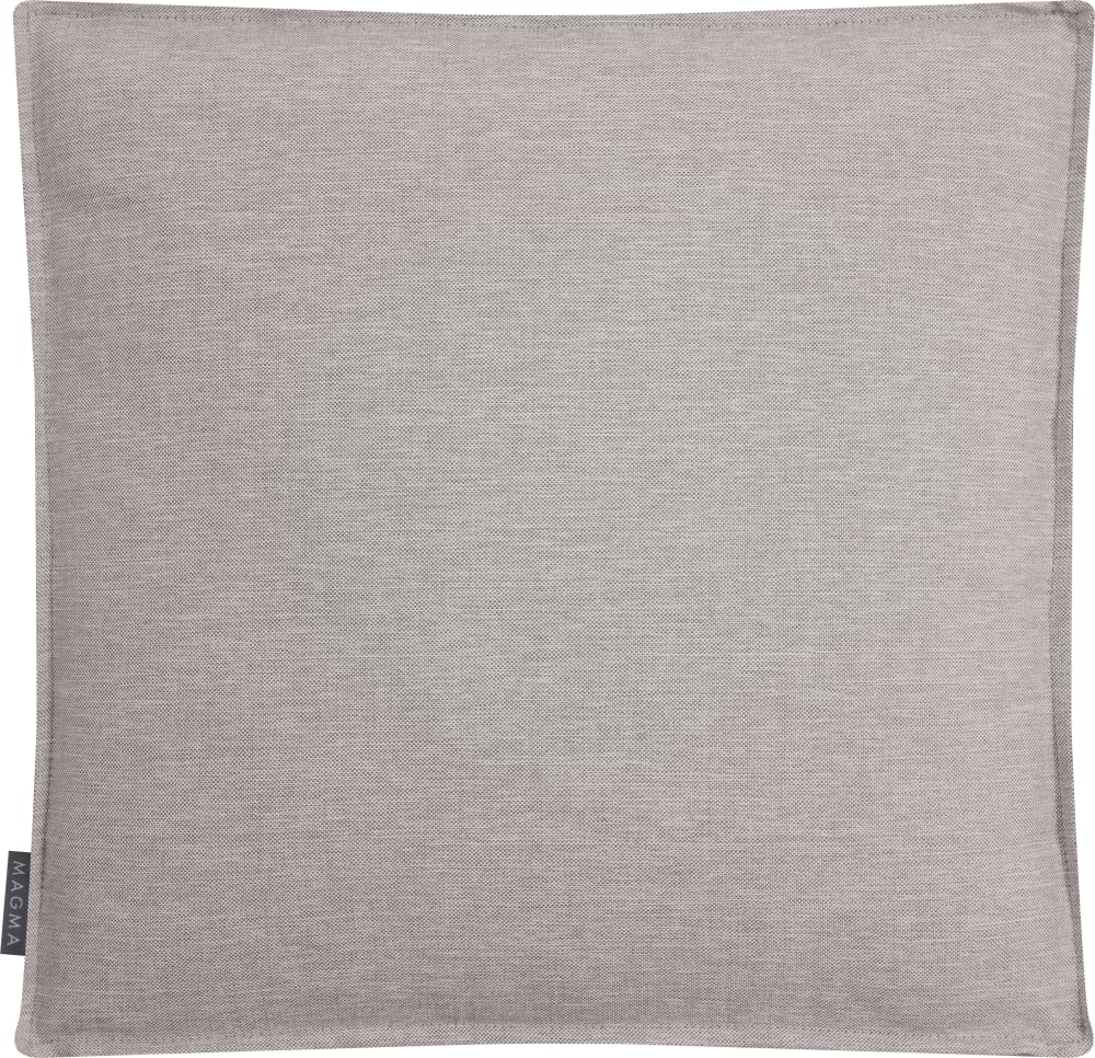 Magma Housse de coussin "box" pour assise gris clair uni- 40x40x5 style classique chic - Pvc - Poly Chlorure De Vinyle