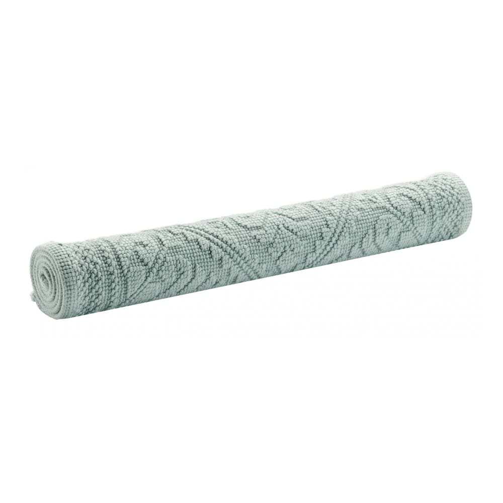 Tapis de bain uni  en coton jade 54 x 64 cm