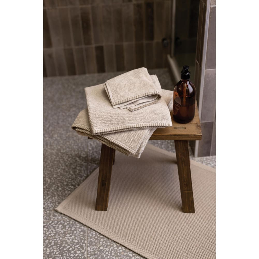 Tapis de bain uni en coton galet 54 x 64 cm — vue 4