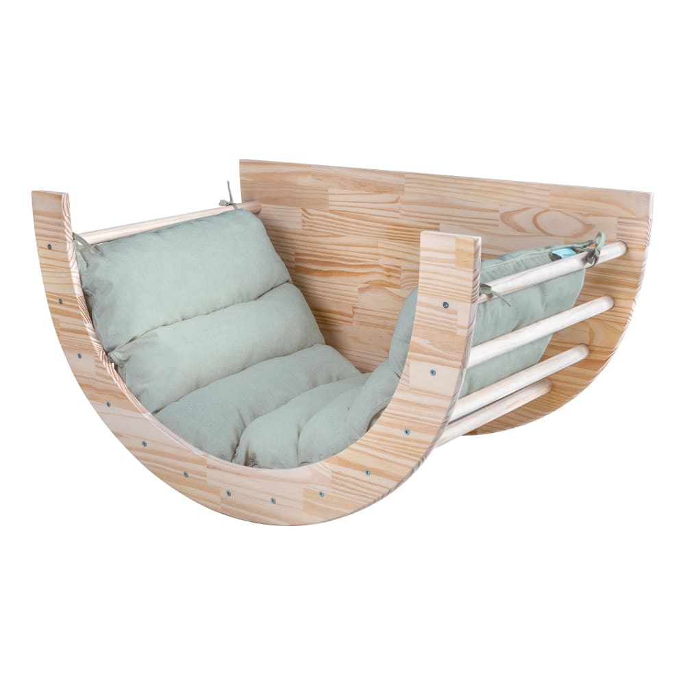 Colchoneta de lino para Arco evolutivo aguamarina - Maisons du Monde