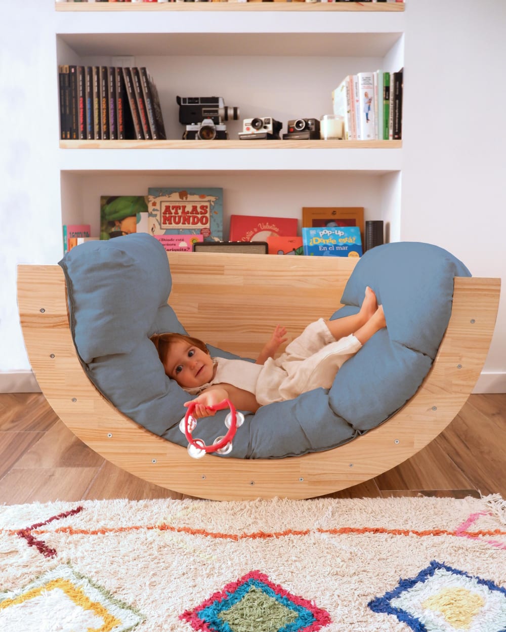 Leinen-Matratze für Spielbogen blau - Maisons Du Monde