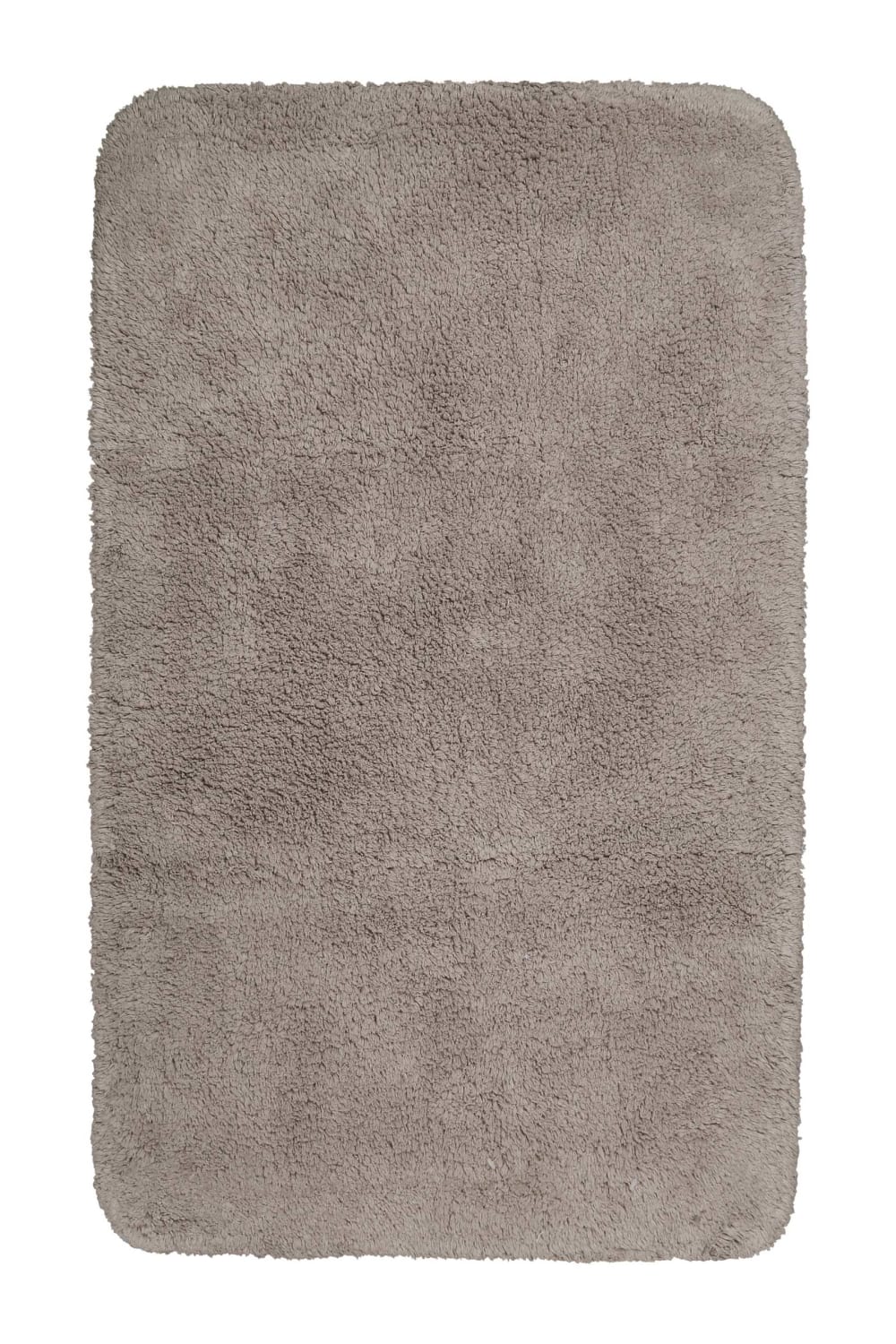 Tapis de bain doux marron taupe coton 80x150