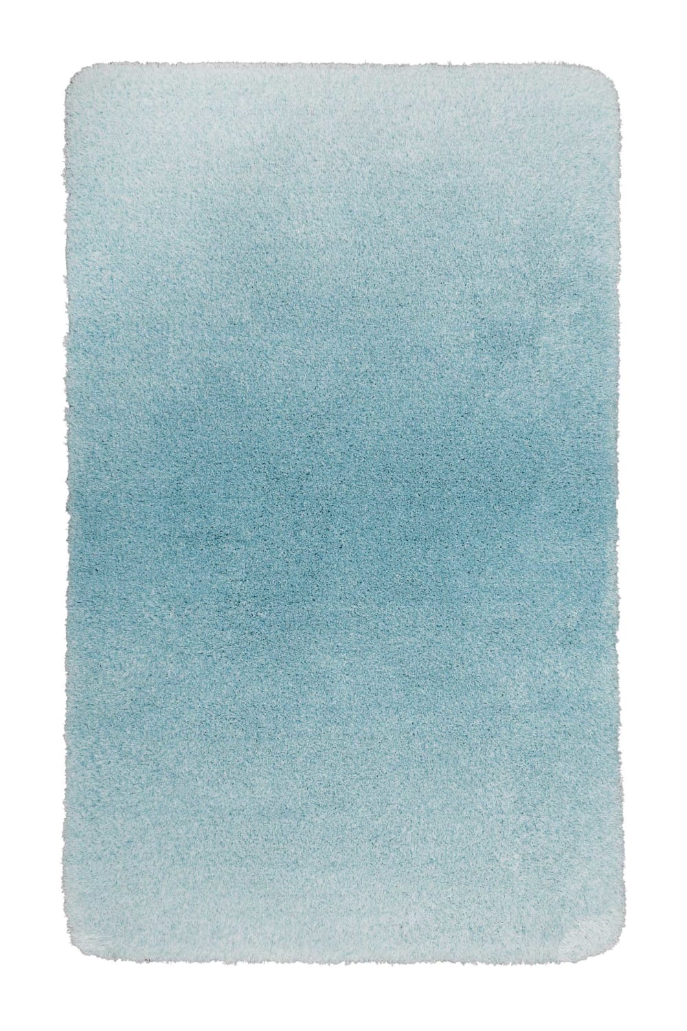 Tapis de bain doux dégradé turquoise 70x120