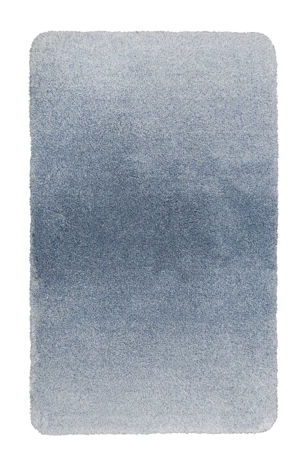 Tapis de bain doux dégradé bleu 60x100