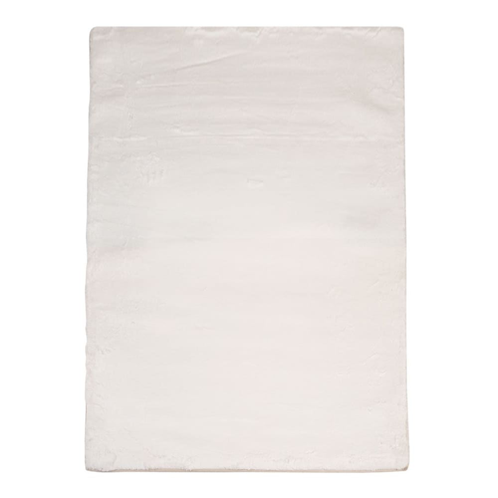 Tapis de Fourrure Velours Blanc 80x150cm
