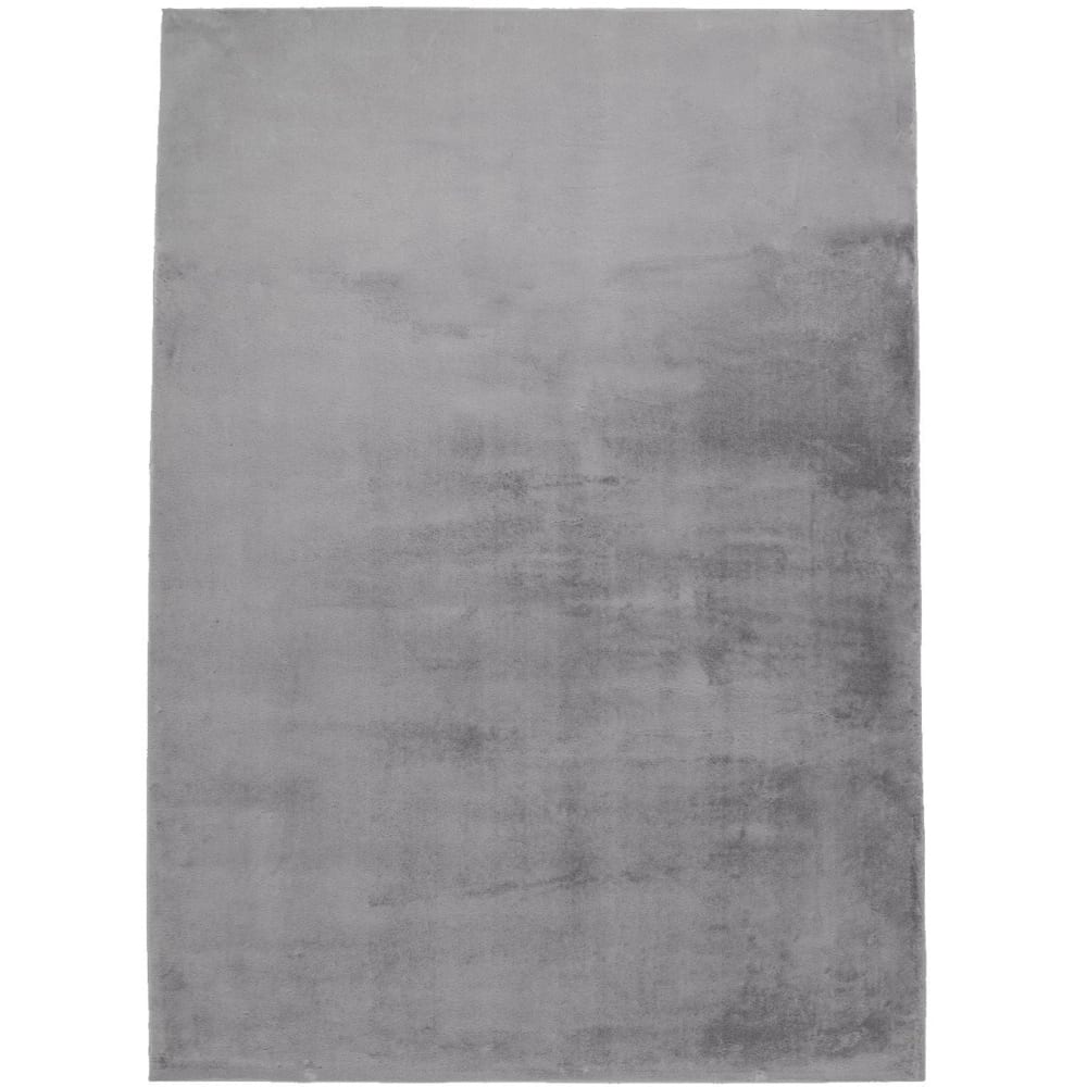 Tapis de Fourrure Velours Gris 200x290cm