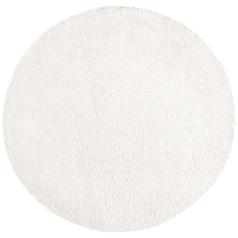 Tapis à Poils Longs Rond SOFTY Crème 200x200cm