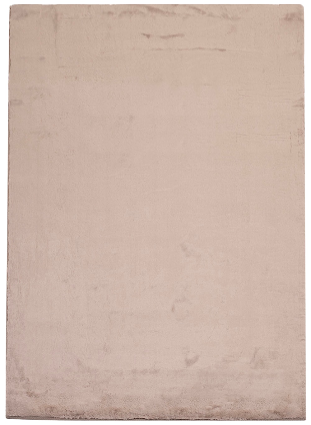 Tapis de Fourrure Velours Beige Taupe 120x170cm