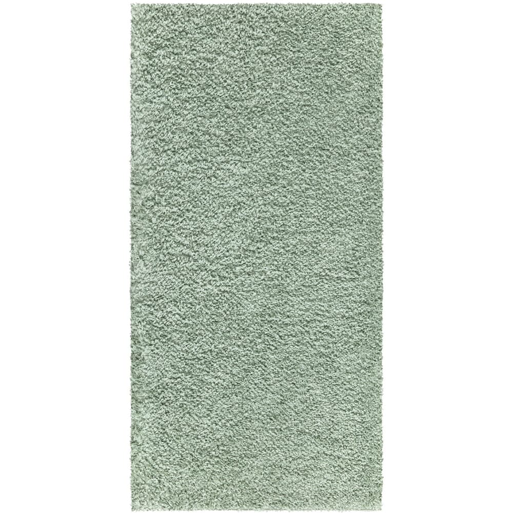 Tapis à Poils Longs SOFTY Vert Amande 60x110cm
