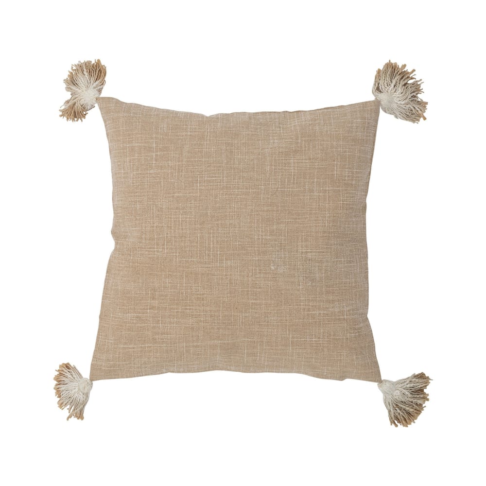 Coussin en coton beige 45x45 cm