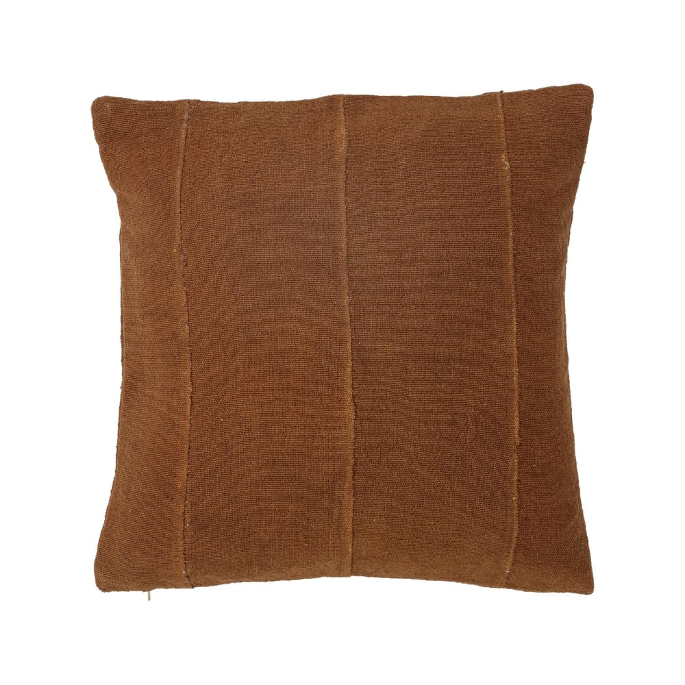 Coussin en coton marron 45x45 cm