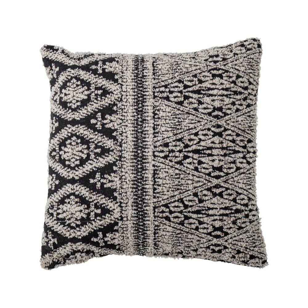 Bloomingville Baumwollkissen 45x45 cm, schwarz - Baumwolle