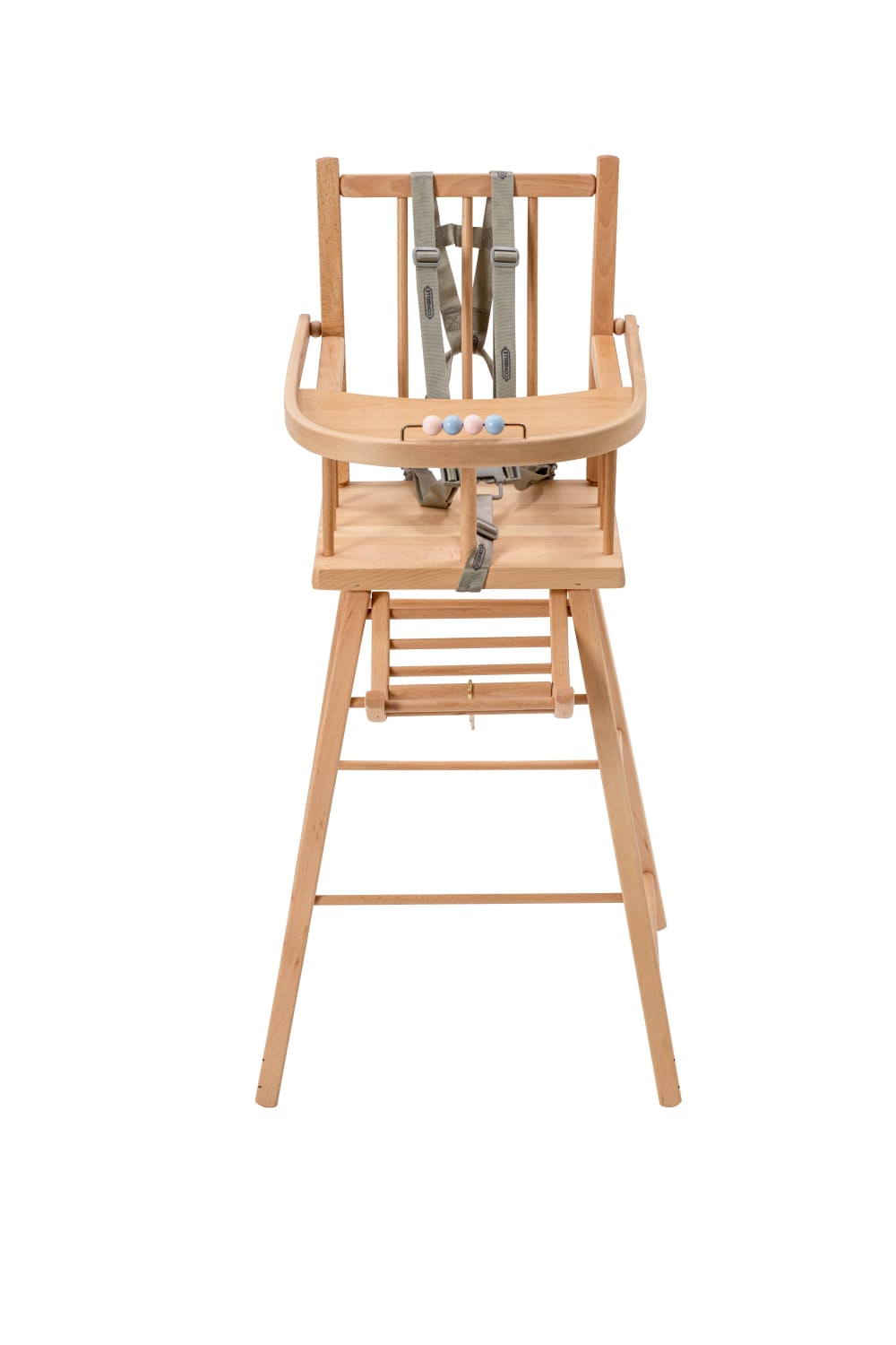 Chaise haute traditionnelle fixe  Vernis Naturel - image 2