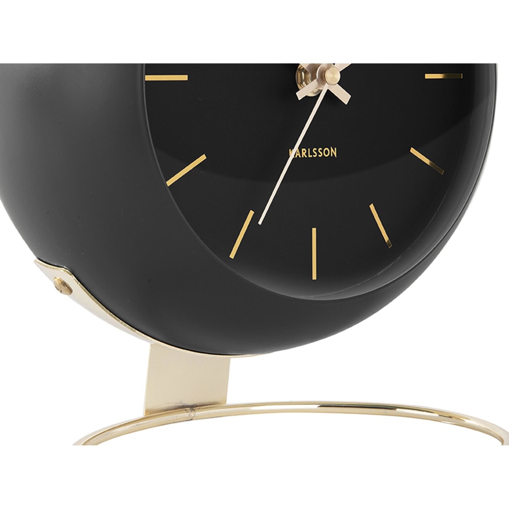 Horloge de table fer noir Ø21cm - Maisons du Monde