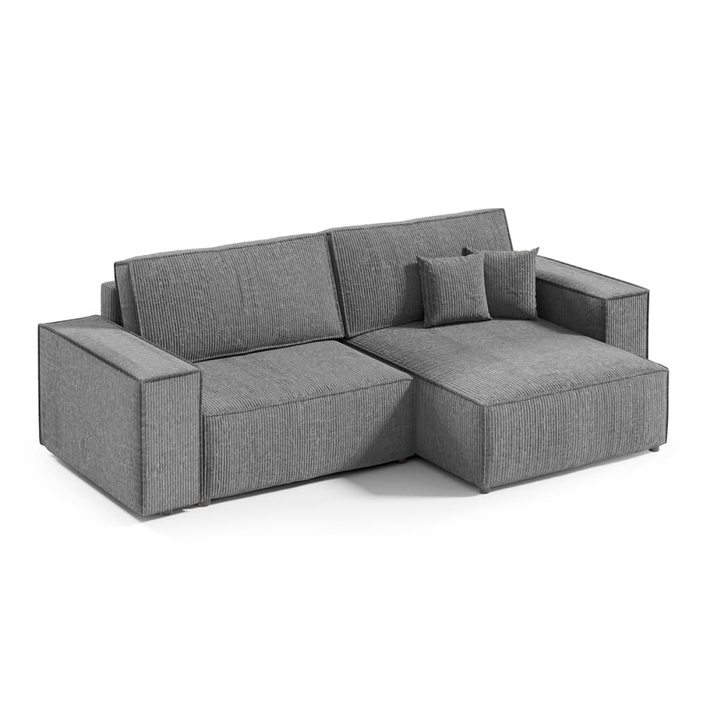 Petits meubles Canapé d'angle réversible bois de pin gris