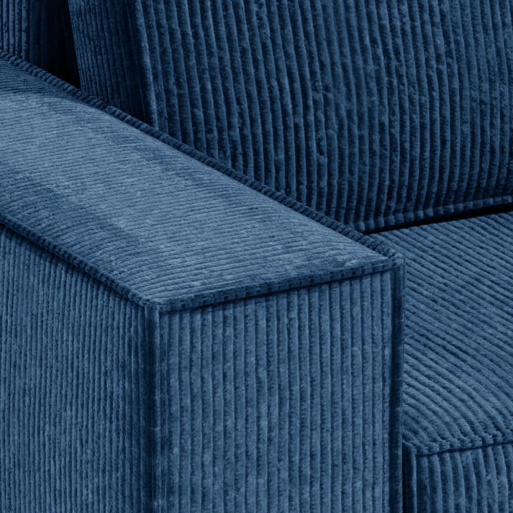 Canapé d'angle réversible bois de pin bleu - Maisons du Monde