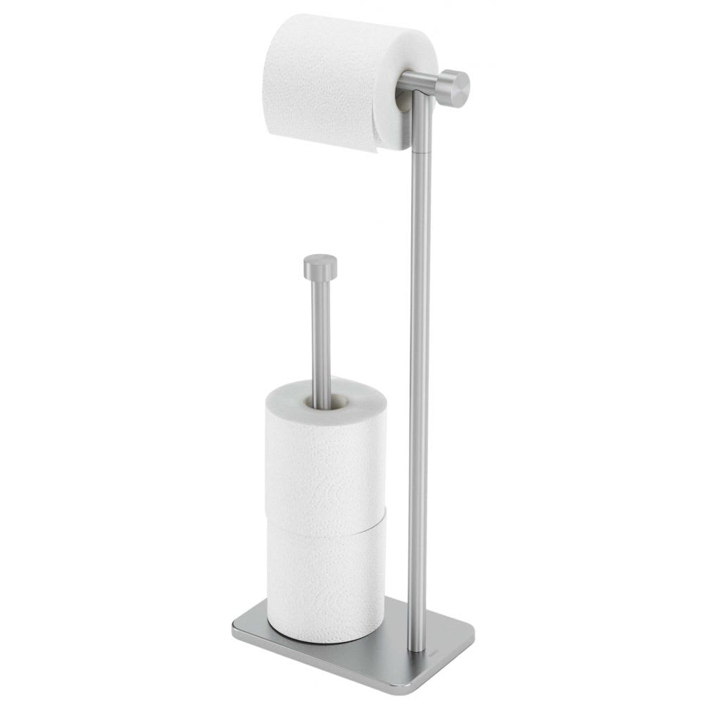 Support pour papier toilette avec réserve cappa nickel - Maisons du Monde