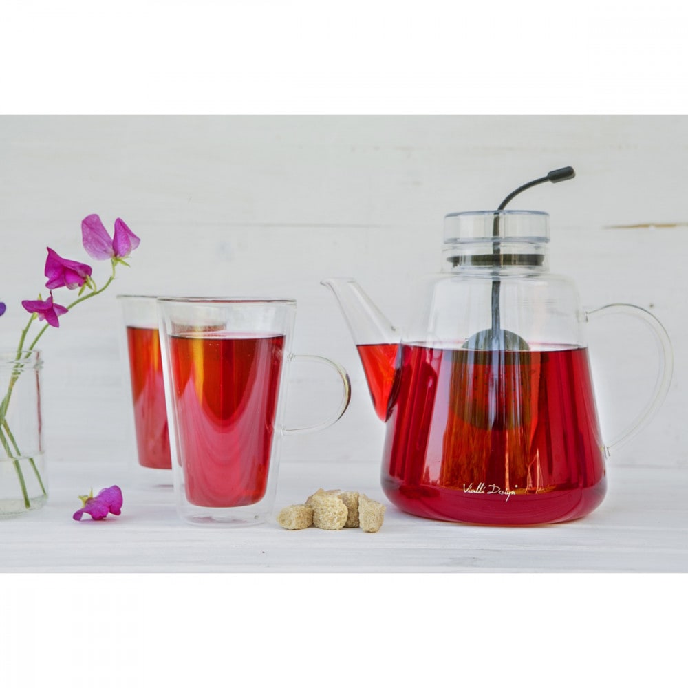 Théière et infuseur à thé 1.5l en verre transparent - Maisons du Monde